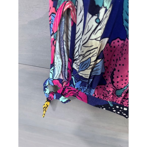 ANTHROPOLOGIE Maelynn Harem Joggers Tassles Floral‎ Colorful Size Medium - Picture 4 of 6